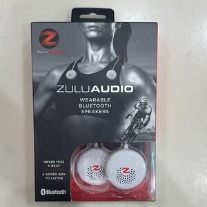 White Wearable Bluetooth Speakers